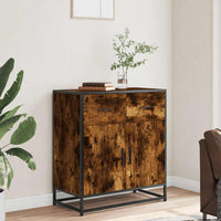 Thumbnail for Sideboard Räuchereiche 68x35x76 cm Holzwerkstoff und Metall
