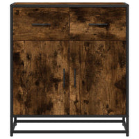 Thumbnail for Sideboard Räuchereiche 68x35x76 cm Holzwerkstoff und Metall