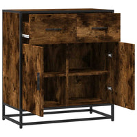 Thumbnail for Sideboard Räuchereiche 68x35x76 cm Holzwerkstoff und Metall