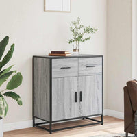 Thumbnail for Sideboard Grau Sonoma 68x35x76 cm Holzwerkstoff und Metall