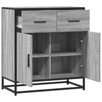 Thumbnail for Sideboard Grau Sonoma 68x35x76 cm Holzwerkstoff und Metall