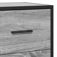 Thumbnail for Sideboard Grau Sonoma 68x35x76 cm Holzwerkstoff und Metall