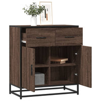 Thumbnail for Sideboard Braun Eichen-Optik 68x35x76 cm Holzwerkstoff & Metall