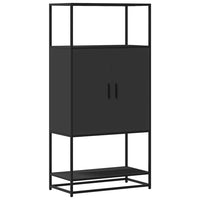 Thumbnail for Highboard Schwarz 68x35x139 cm Holzwerkstoff und Metall