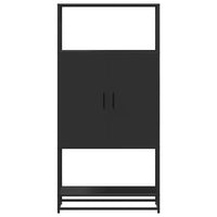 Thumbnail for Highboard Schwarz 68x35x139 cm Holzwerkstoff und Metall