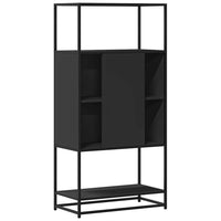 Thumbnail for Highboard Schwarz 68x35x139 cm Holzwerkstoff und Metall