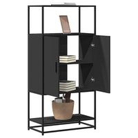 Thumbnail for Highboard Schwarz 68x35x139 cm Holzwerkstoff und Metall