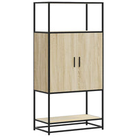 Thumbnail for Highboard Sonoma-Eiche 68x35x139 cm Holzwerkstoff und Metall