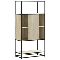 Thumbnail for Highboard Sonoma-Eiche 68x35x139 cm Holzwerkstoff und Metall