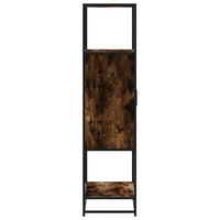 Thumbnail for Highboard Räuchereiche 68x35x139 cm Holzwerkstoff und Metall