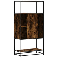 Thumbnail for Highboard Räuchereiche 68x35x139 cm Holzwerkstoff und Metall