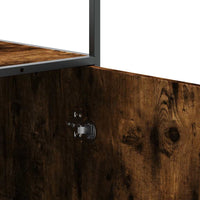 Thumbnail for Highboard Räuchereiche 68x35x139 cm Holzwerkstoff und Metall