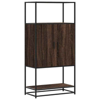 Thumbnail for Highboard Braun Eichen-Optik 68x35x139 cm Holzwerkstoff Metall