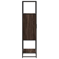 Thumbnail for Highboard Braun Eichen-Optik 68x35x139 cm Holzwerkstoff Metall
