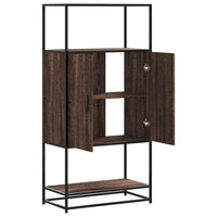 Thumbnail for Highboard Braun Eichen-Optik 68x35x139 cm Holzwerkstoff Metall