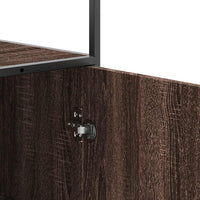 Thumbnail for Highboard Braun Eichen-Optik 68x35x139 cm Holzwerkstoff Metall