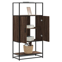 Thumbnail for Highboard Braun Eichen-Optik 68x35x139 cm Holzwerkstoff Metall