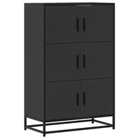 Thumbnail for Highboard Schwarz 68x35x106,5 cm Holzwerkstoff und Metall
