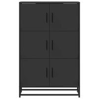 Thumbnail for Highboard Schwarz 68x35x106,5 cm Holzwerkstoff und Metall