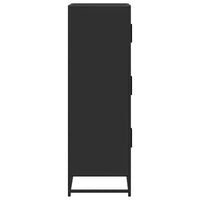 Thumbnail for Highboard Schwarz 68x35x106,5 cm Holzwerkstoff und Metall