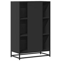 Thumbnail for Highboard Schwarz 68x35x106,5 cm Holzwerkstoff und Metall