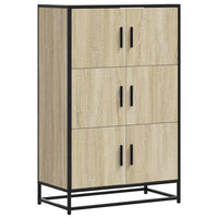 Thumbnail for Highboard Sonoma-Eiche 68x35x106,5 cm Holzwerkstoff Metall