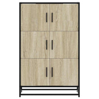 Thumbnail for Highboard Sonoma-Eiche 68x35x106,5 cm Holzwerkstoff Metall