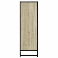 Thumbnail for Highboard Sonoma-Eiche 68x35x106,5 cm Holzwerkstoff Metall