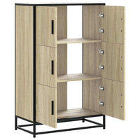 Thumbnail for Highboard Sonoma-Eiche 68x35x106,5 cm Holzwerkstoff Metall