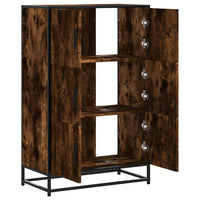 Thumbnail for Highboard Räuchereiche 68x35x106,5 cm Holzwerkstoff Metall