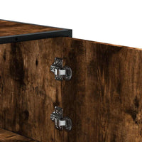 Thumbnail for Highboard Räuchereiche 68x35x106,5 cm Holzwerkstoff Metall