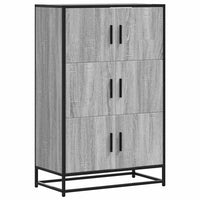 Thumbnail for Highboard Grau Sonoma 68x35x106,5 cm Holzwerkstoff und Metall
