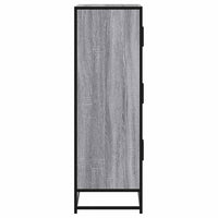 Thumbnail for Highboard Grau Sonoma 68x35x106,5 cm Holzwerkstoff und Metall