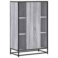 Thumbnail for Highboard Grau Sonoma 68x35x106,5 cm Holzwerkstoff und Metall