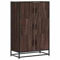 Thumbnail for Highboard Braun Eichen-Optik 68x35x106,5cm Holzwerkstoff Metall