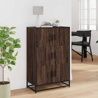 Thumbnail for Highboard Braun Eichen-Optik 68x35x106,5cm Holzwerkstoff Metall