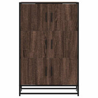 Thumbnail for Highboard Braun Eichen-Optik 68x35x106,5cm Holzwerkstoff Metall