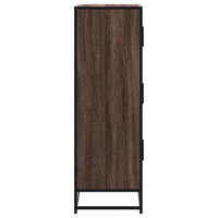 Thumbnail for Highboard Braun Eichen-Optik 68x35x106,5cm Holzwerkstoff Metall