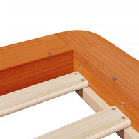 Thumbnail for Massivholzbett ohne Matratze Wachsbraun 90x200 Kiefernholz