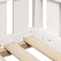 Thumbnail for Kinderbett Hausbett Weiß 80x200 cm Massivholz Kiefer