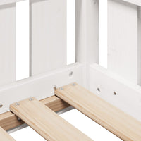 Thumbnail for Kinderbett Hausbett Weiß 70x140 cm Massivholz Kiefer