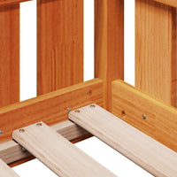 Thumbnail for Kinderbett Hausbett Wachsbraun 70x140 cm Kiefer