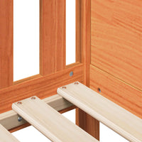 Thumbnail for Kinderbett Hausbett Wachsbraun 80x200 cm Kiefer