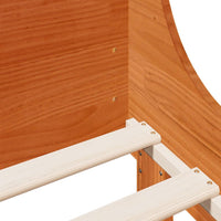 Thumbnail for Massivholzbett ohne Matratze Wachsbraun 135x190 cm Kiefernholz