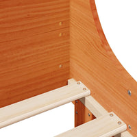 Thumbnail for Massivholzbett ohne Matratze Wachsbraun 120x200 cm Kiefernholz