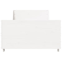 Thumbnail for Massivholzbett ohne Matratze Weiß 90x200 cm Kiefernholz