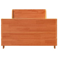 Thumbnail for Massivholzbett ohne Matratze Wachsbraun 90x200 Kiefernholz