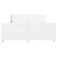 Thumbnail for Massivholzbett ohne Matratze Weiß 120x190 cm Kiefernholz