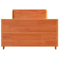 Thumbnail for Massivholzbett ohne Matratze Wachsbraun 75x190 cm Kiefernholz