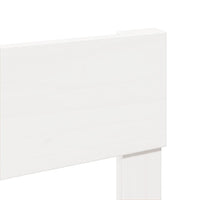 Thumbnail for Massivholzbett ohne Matratze Weiß 100x200 cm Kiefernholz